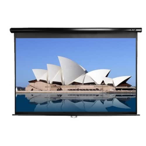 Front Standard. Elite Screens - Manual Projection Screen - White/Black.