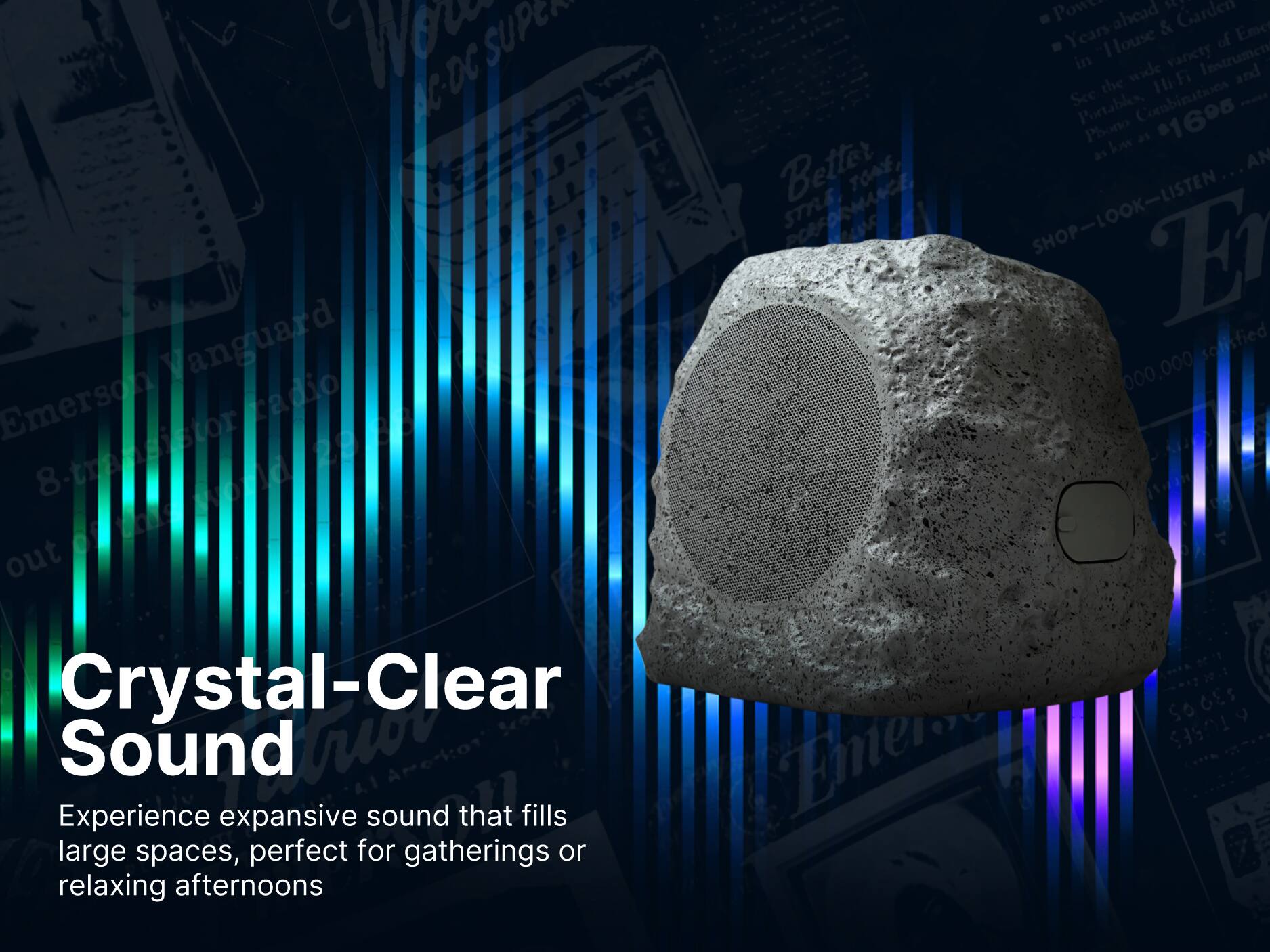 Crystal-Clear Sound

Experience expansive sound that fills large spaces, perfect for gatherings or relaxing afternoons