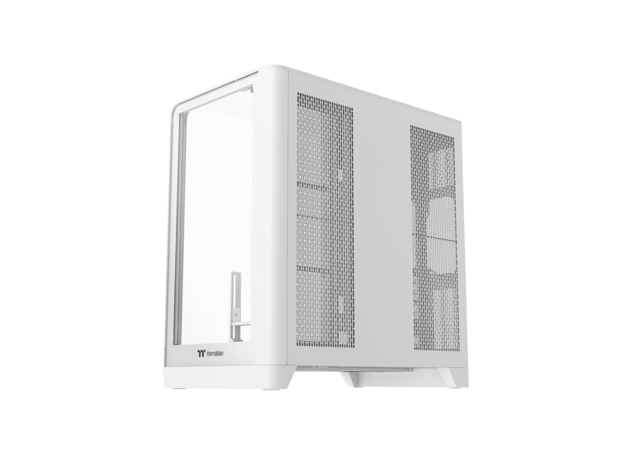 Alt View 2. Thermaltake - Thermaltake View 390 TG Mid Tower, 2x120mm Fans, 360mm Rad, 460mm GPU, Snow - Snow.