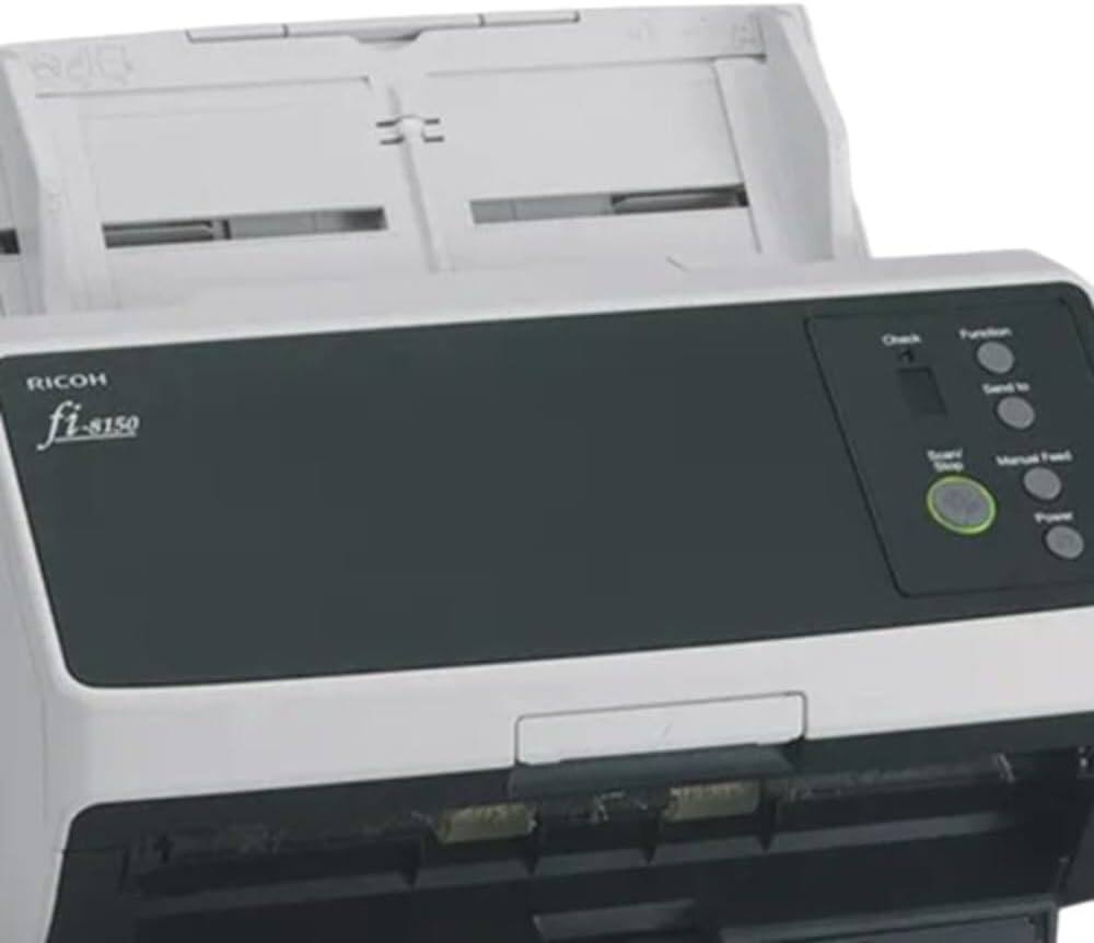 RICOH  
fi-8150  

Check  
Send to  
Secure Feed  
Manual Feed  
Power