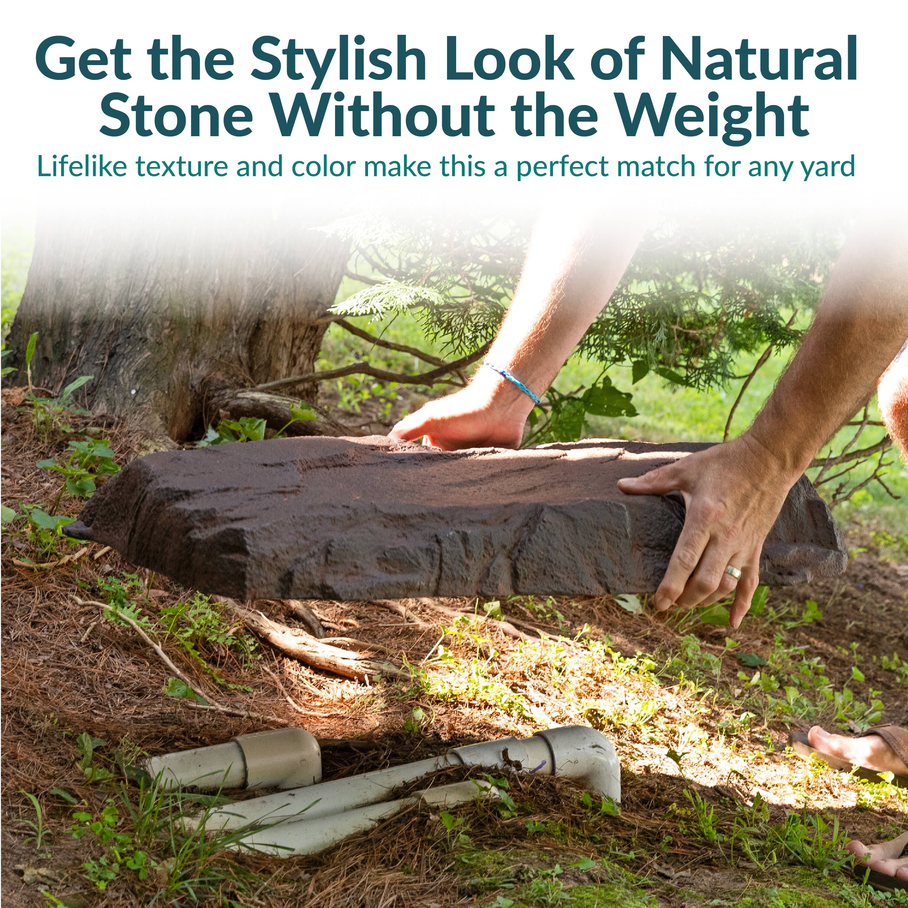 Get the Stylish Look of Natural Stone Without the Weight

Lifelike texture and color make this a perfect match for any yard