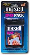 Front Detail. Maxell - CD/CD-ROM Cleaning Cloths.