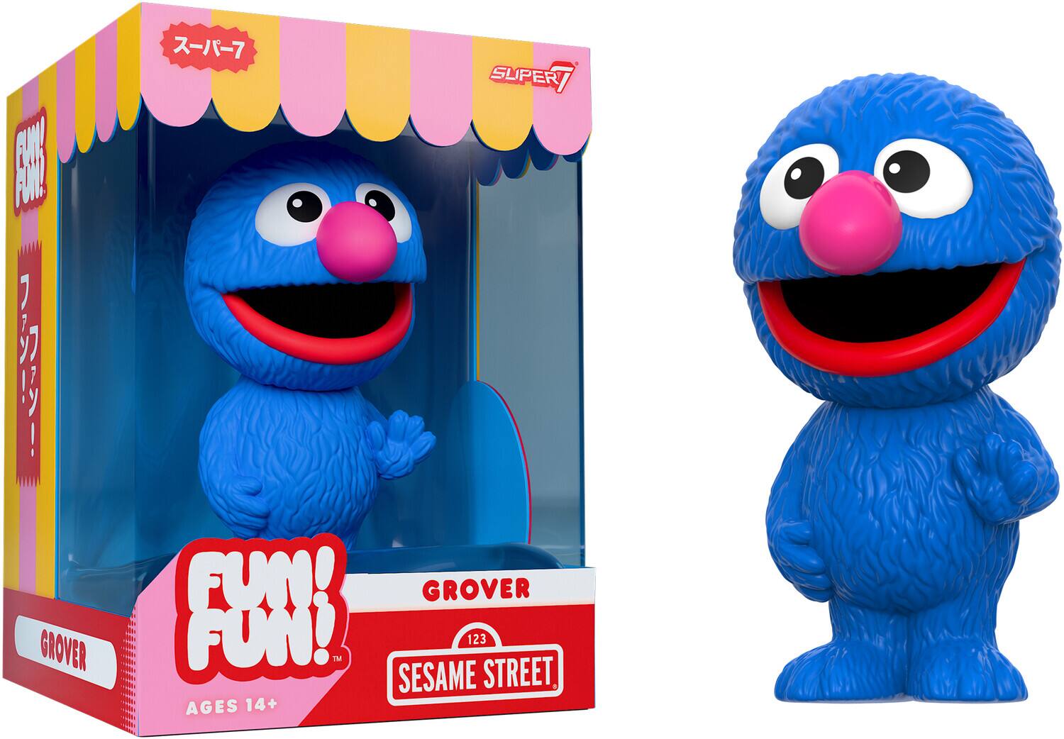 Super7 - Sesame Street - FUN! FUN! Wv1 - Grover - COLLECTIBLES
