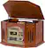 Angle. Grace Digital - Victoria Tunewriter III USB Recordable Turntable - Brown.