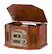 Front. Grace Digital - Victoria Tunewriter III USB Recordable Turntable - Brown.