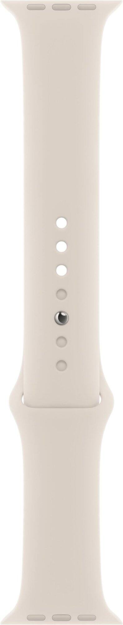 Front. Apple - Sport Band for Apple Watch 38/40/41mm - Regular/Full Set - Starlight.