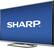 Left. Sharp - AQUOS Q+ Series - 70" Class (69-1/2" Diag.) - LED - 1080p - Smart - 3D - HDTV - Silver.