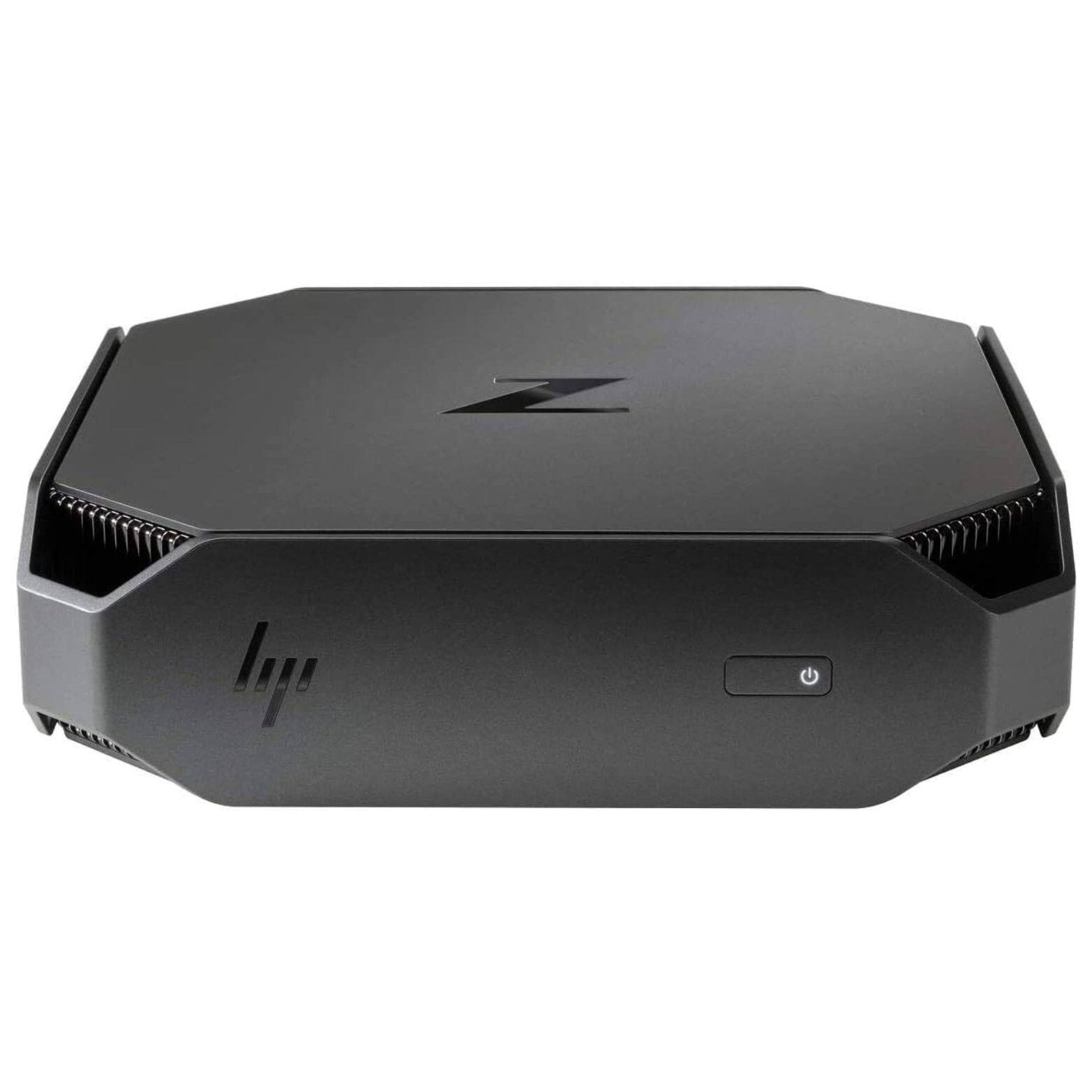 Alt View 2. HP - Z2 Mini G4 Workstation Intel Core i7-9700 3.0 GHz 16GB DDR4 256GB SSD NVIDIA Quadro P600 Windows 11 Pro Desktop - Black.
