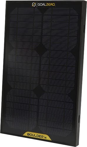 Angle Standard. GOAL ZERO - Boulder 15 Solar Panel.