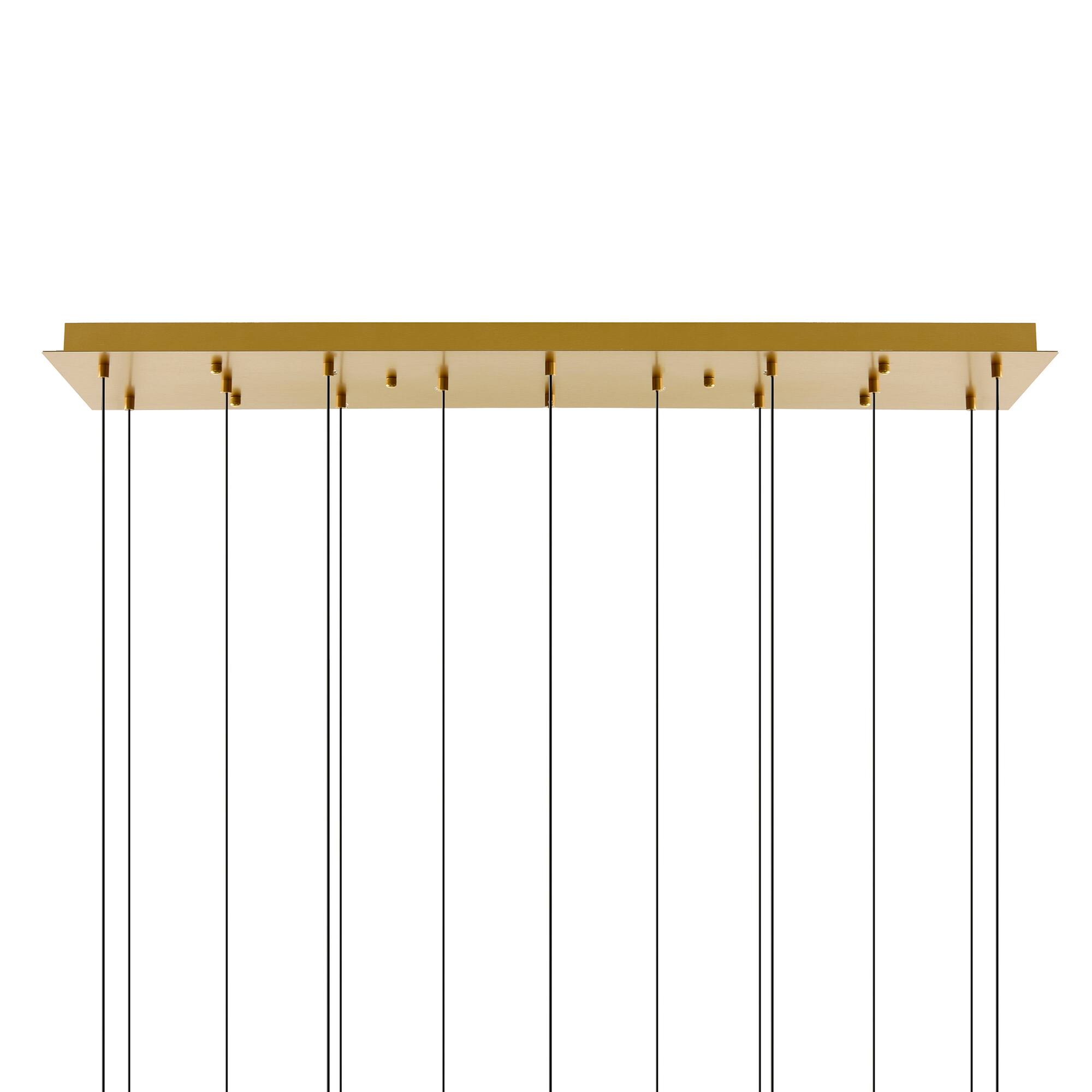 Alt View 2. CWI Lighting - Lava Integrated LED Brass Chandelier - Brass.