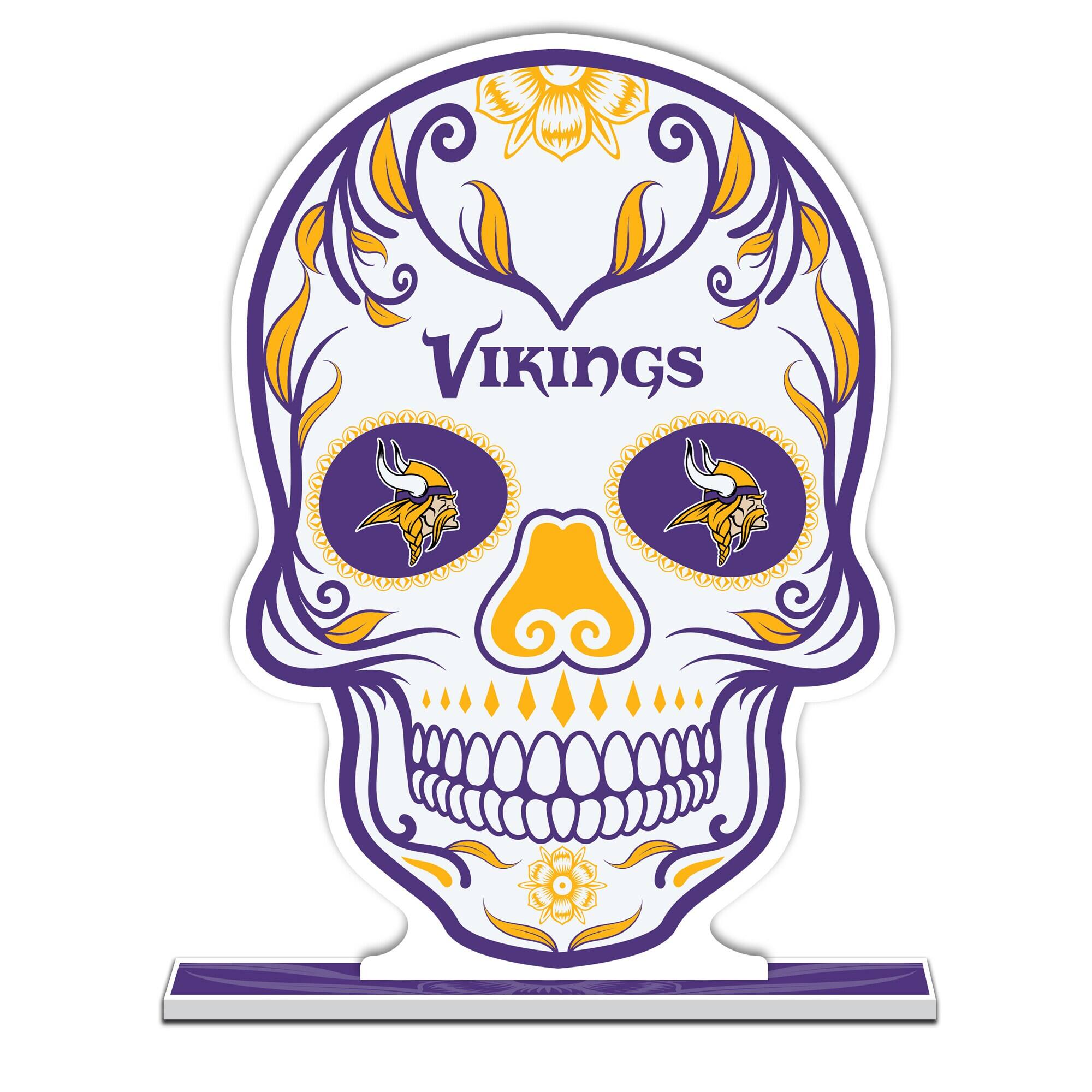 Minnesota Vikings 10" Sugar Skull Standee