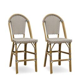 Bamboo Pattern/Grey-Counter Stool