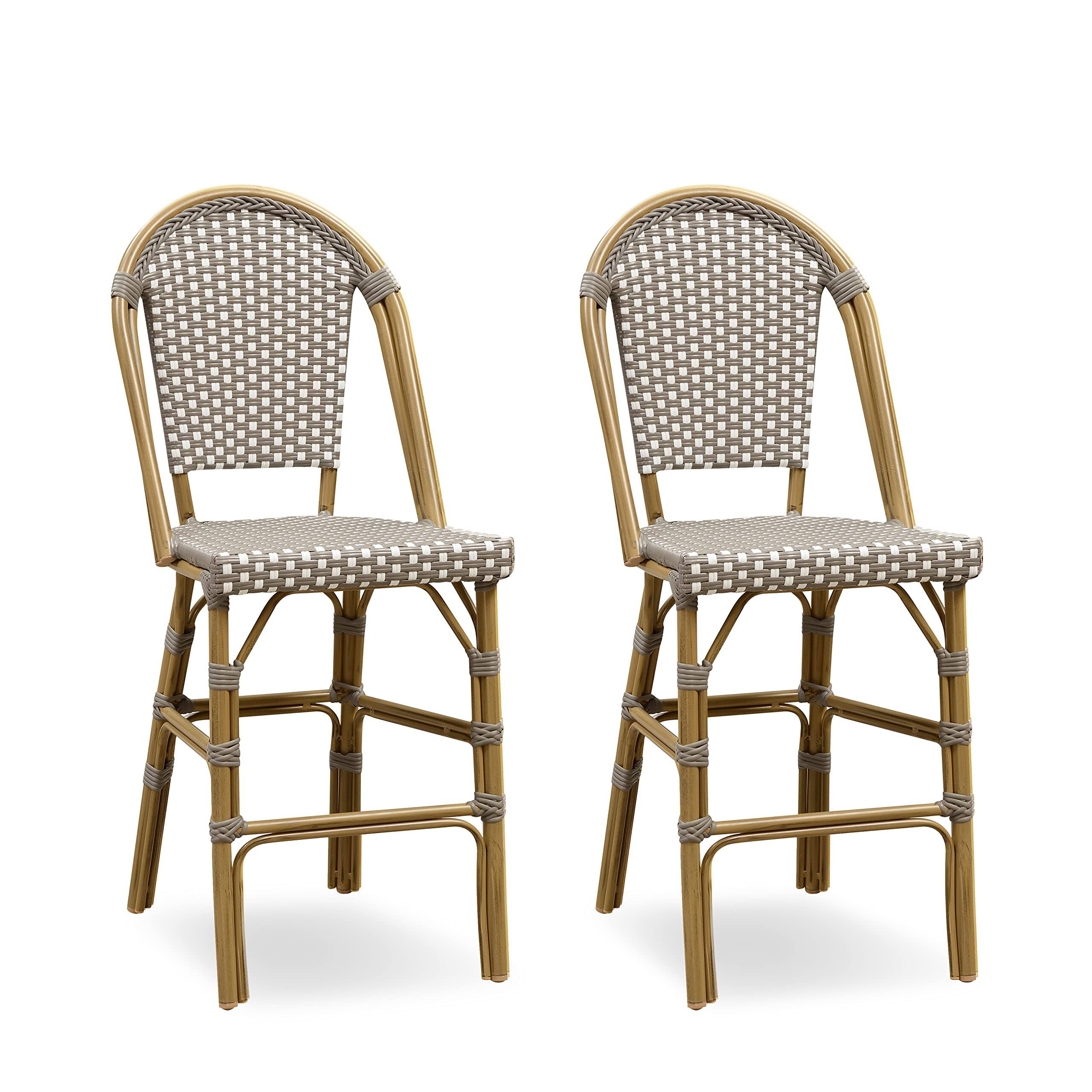 Bamboo Pattern/Grey-Counter Stool