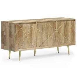 Simpli Home - Jager SOLID MANGO WOOD Sideboard Buffet - Natural
