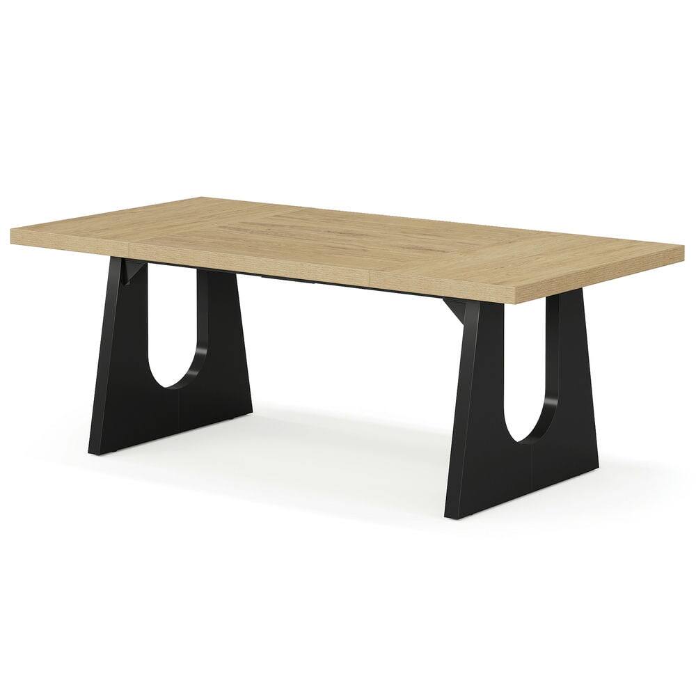 Kadyn - Study Writing Desk, Computer Desk,70" Executive Desk, Modern Computer Office Desk Workstation - Oak - Thumbnail 4