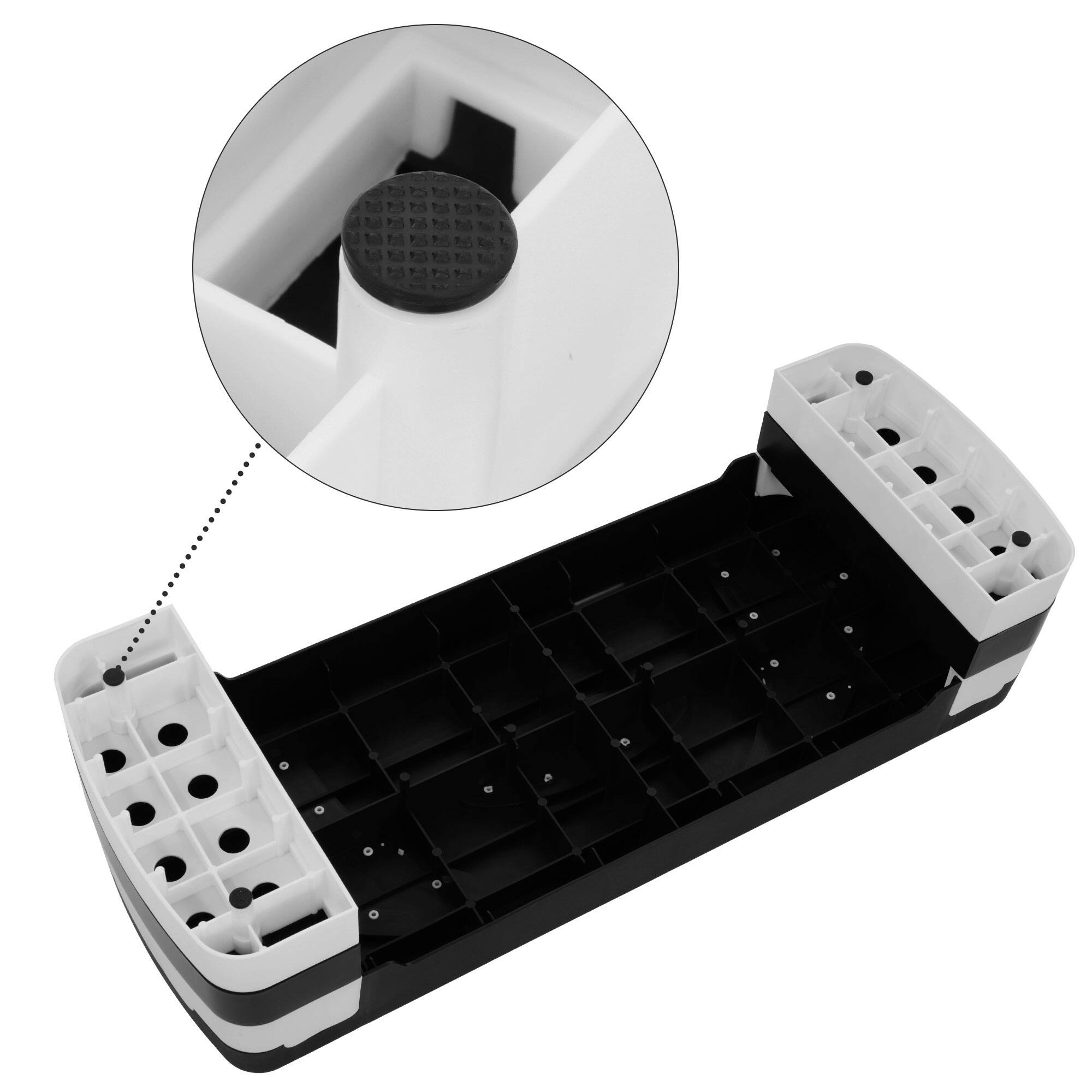 Alt View 5. BalanceFrom Fitness - BalanceFrom Fitness Adjustable Workout Aerobic Step Platform Trainer w/Raisers - White.