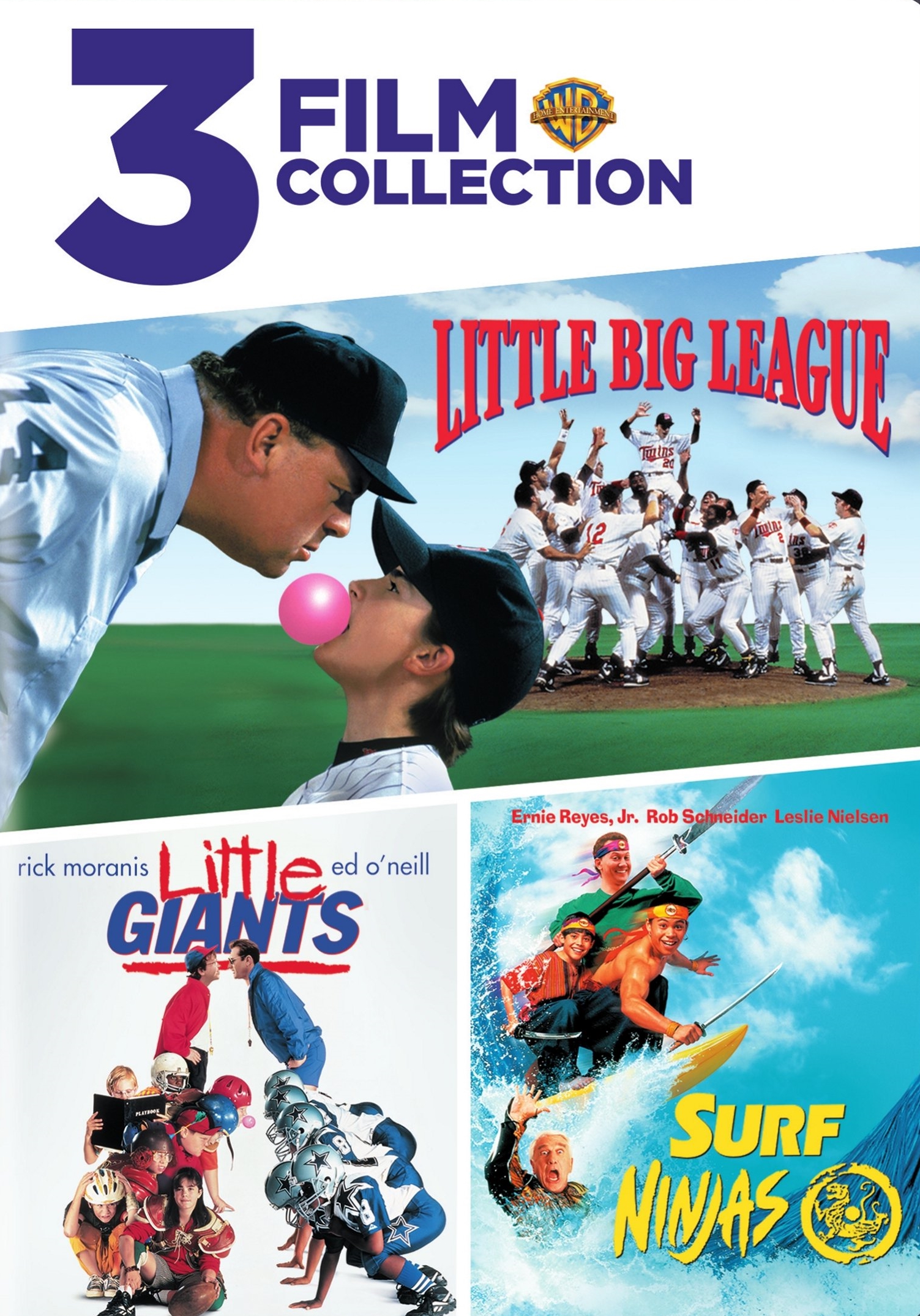 3 Film Favorites: Kids Sports - Little Big League/Little Giants/Surf Ninjas ...