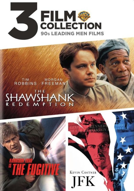 Front Standard. 3 Film Favorites: 90's Leading Men - The Shawshank Redemption/The Fugitive/JFK [DVD].