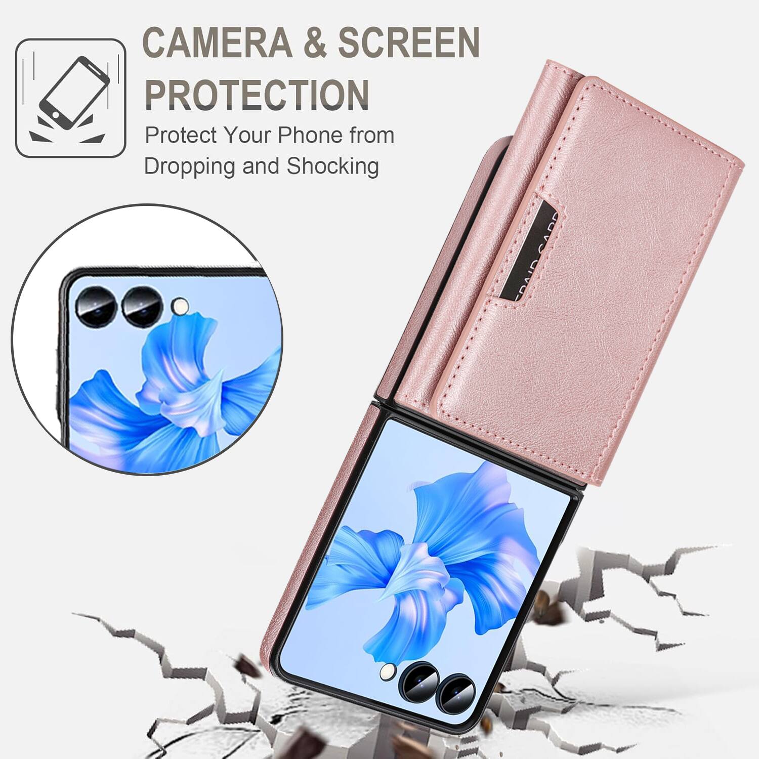 CAMERA & SCREEN PROTECTION  
Protect Your Phone from Dropping and Shocking