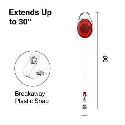 Extends Up to 30"

Breakaway Plastic Snap