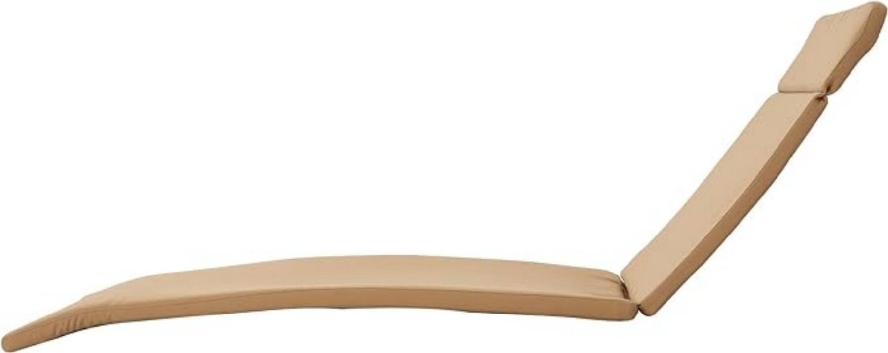 Alt View 9. Ecooso - 1PCS Outdoor Chaise Lounge Cushion，Water-Resistant，100% Polyester Fabric, No Assembly Required(Without Chaise Lounge) - Caramel.