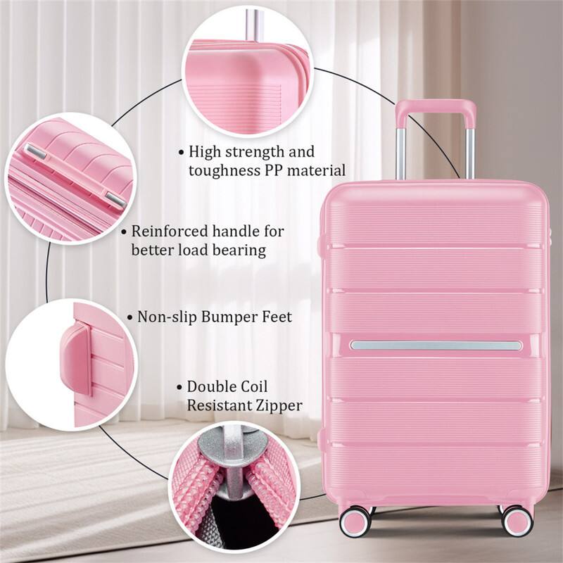 - High strength and toughness PP material
- Reinforced handle for better load bearing
- Non-slip Bumper Feet
- Double Coil Resistant Zipper