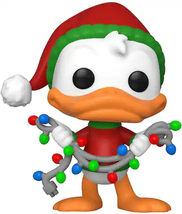 Front. Disney - Disney Funko POP Vinyl Figure | Holiday 2021 Donald Duck - Red.