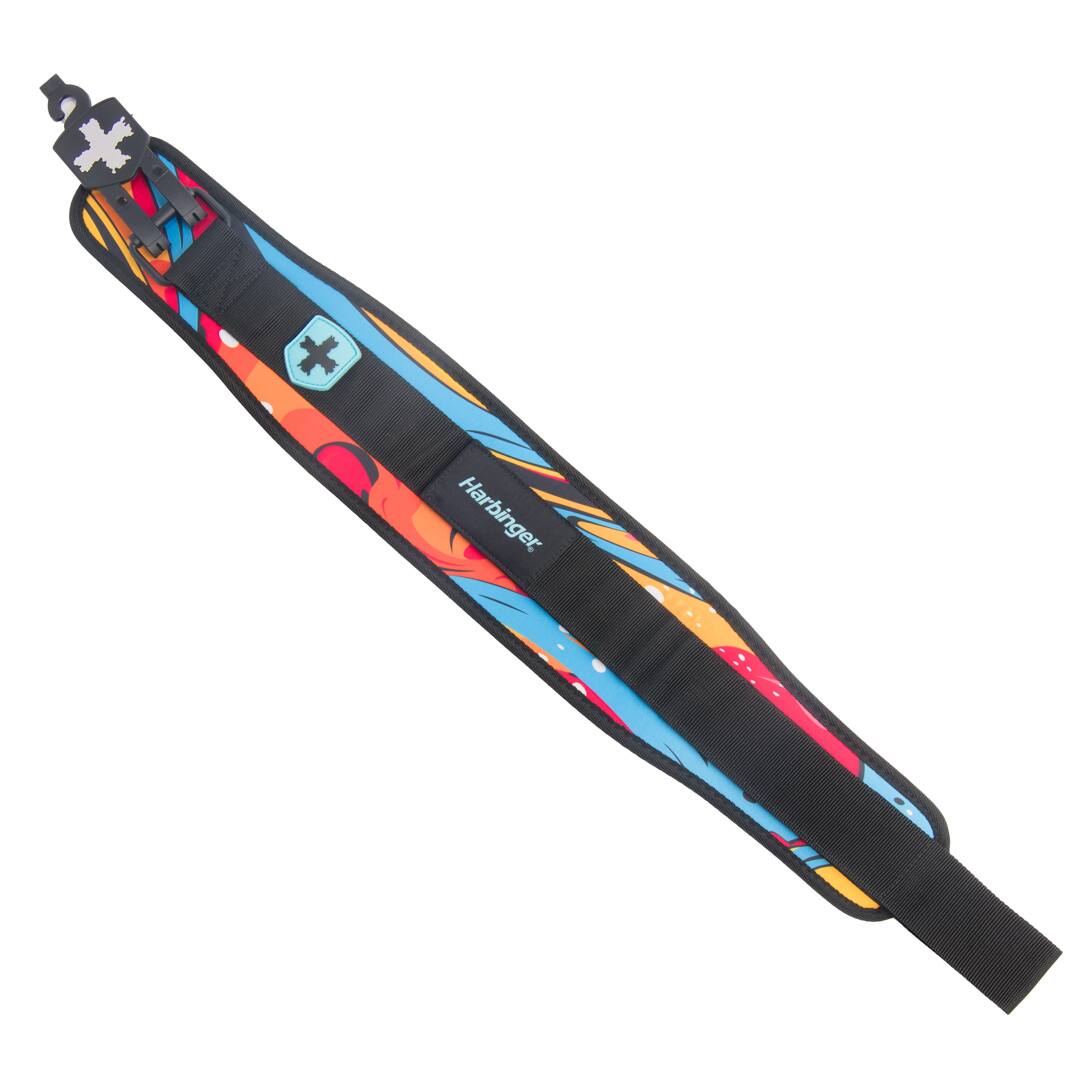 Alt View 3. Harbinger - Harbinger Women's 4.5" Foam Core Belt - Swirl Orange/Blue - Medium - Swirl Orange/Blue.