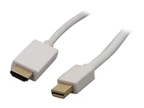 Front. Nippon Labs - Nippon Labs MINIDP-HDMI-15 15 ft. Mini DP DisplayPort Male to HDMI Male Adapter Cable, White.