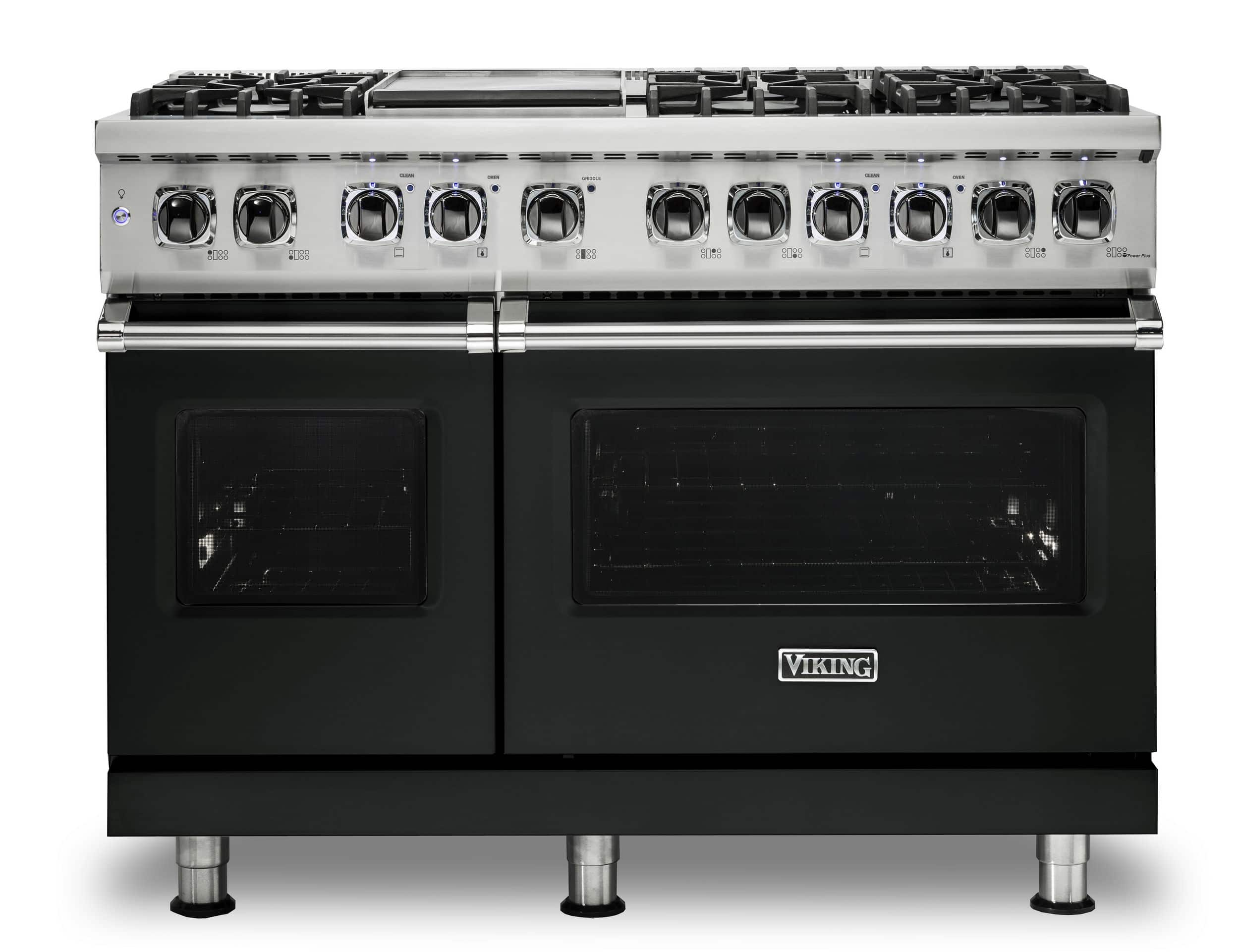 Viking - 5-Series Dual Fuel Self-Clean 48"W Sealed Burner Range - Antique Bronze
