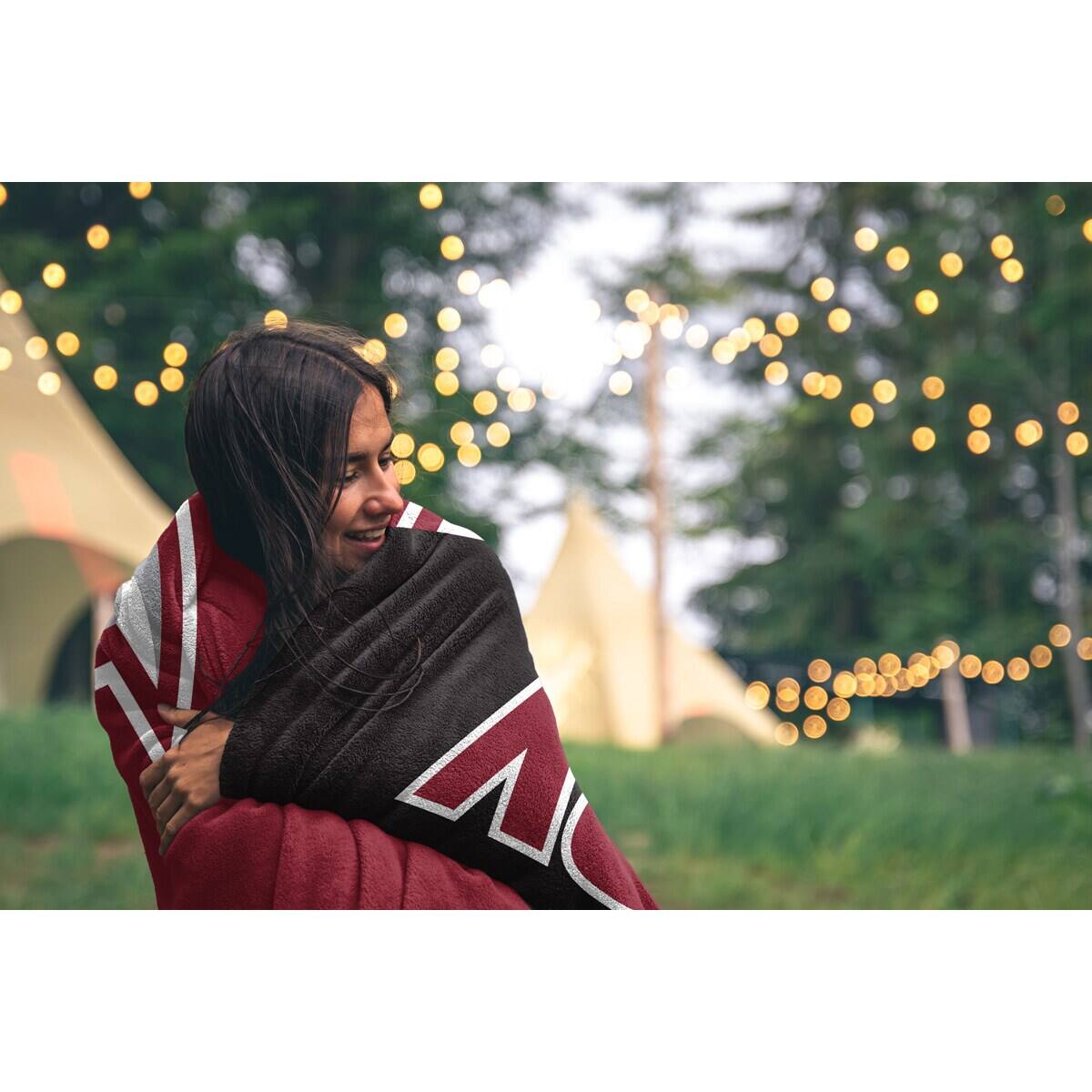 Alt View 1. Pegasus - Troy University Trojans 50" x 60" Endzone Ultra Soft Throw Blanket - Multicolor.