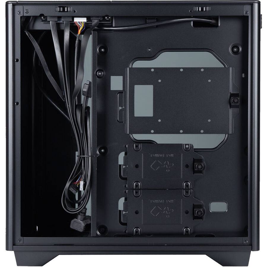 Alt View 3. In Win - In Win IW-CS-A5BLK-1AM120S A5 Computer Case - Mid-tower - Black - Tempered Glass, Aluminium, Acrylonitrile Butadiene - Black.