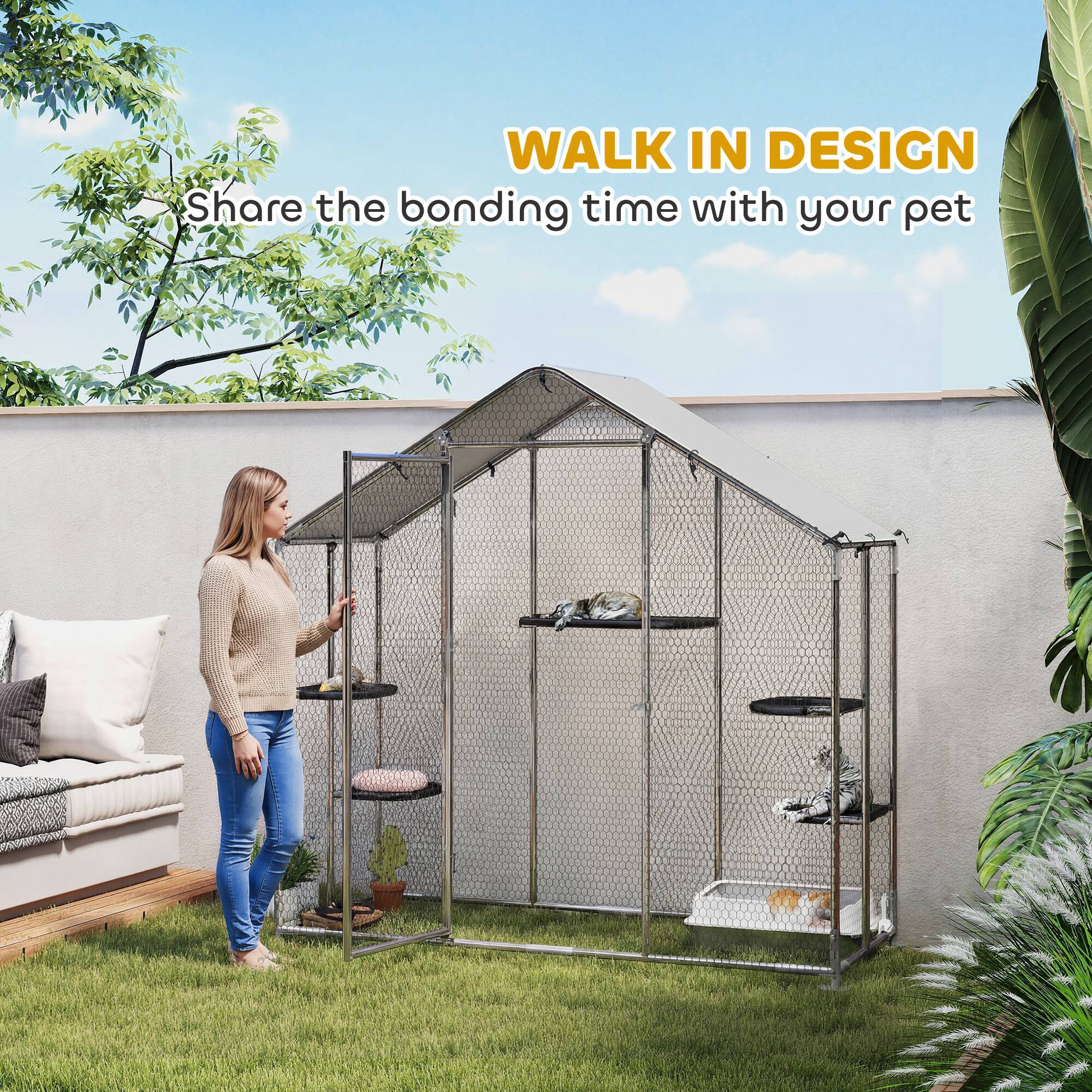 WALK IN DESIGN  
Share the bonding time with your pet
