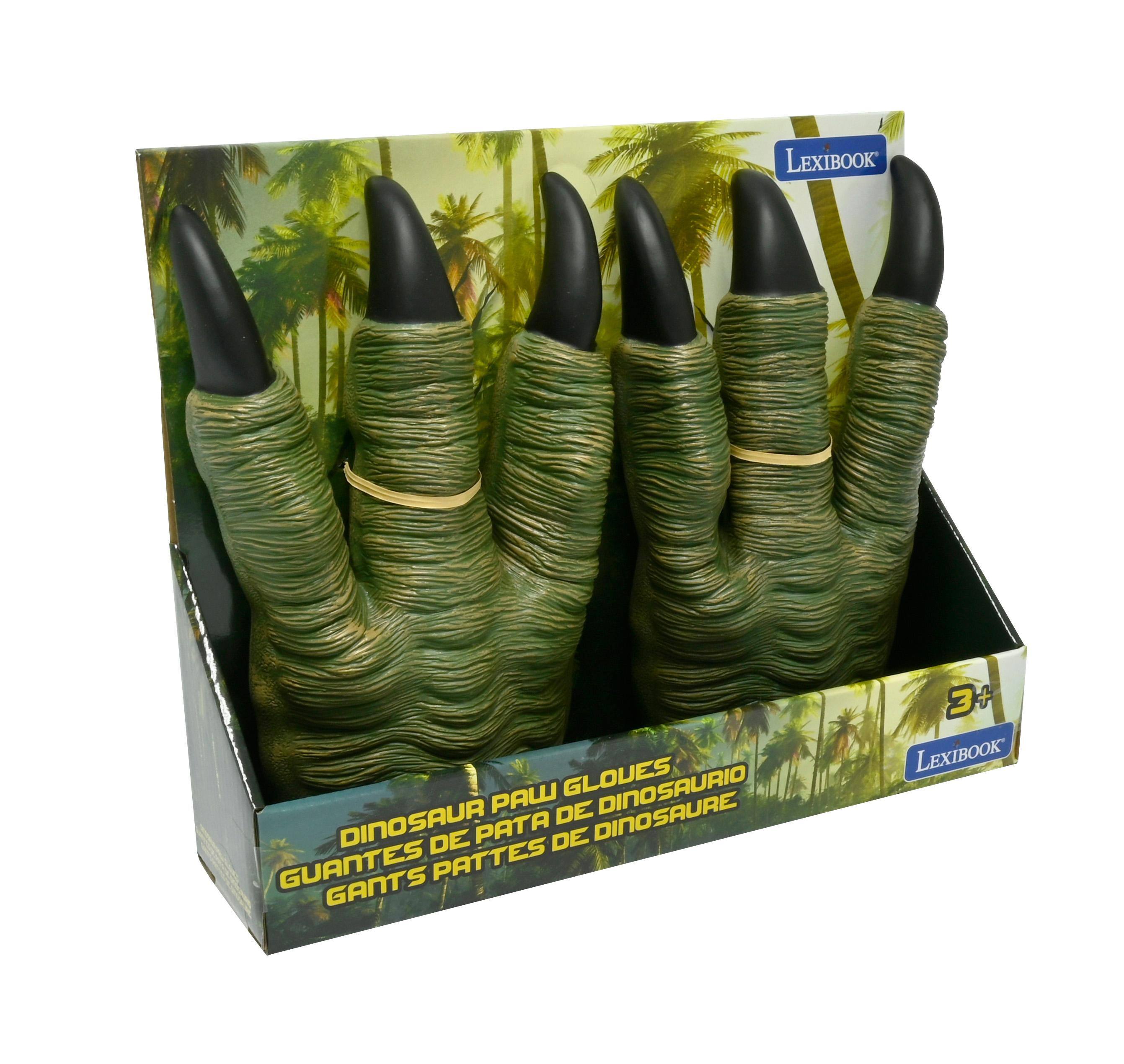 LEXIBOOK A GLOUES DINOSAURIO DINOSAUR DE DINOSAURE DE PATA DE GUANTES PATTES GANTS 3+ LEXIBOOK