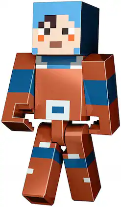 Fisher-Price - Minecraft Dungeons Large 11 Inch Articulated Action Figure | Hex - Brown