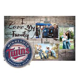 Fan Creations - 11" x 19" I Love My Family Clip Photo Frame - Multicolor