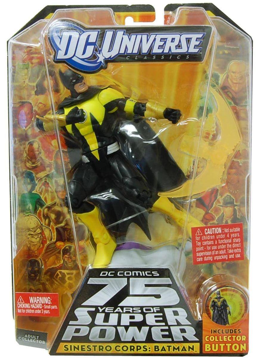 DC Universe Classics

Caution: Not suitable for children under 4 years. Toy contains a functional sharp point - for use under the direct supervision of an adult. Take extra care during unpacking and use.

Warning: Choking Hazard - Small parts. Not for children under 3 years.

DC Comics 75 Years of Super Power

Sinestro Corps: Batman

Includes Collector Button

Adult Collector