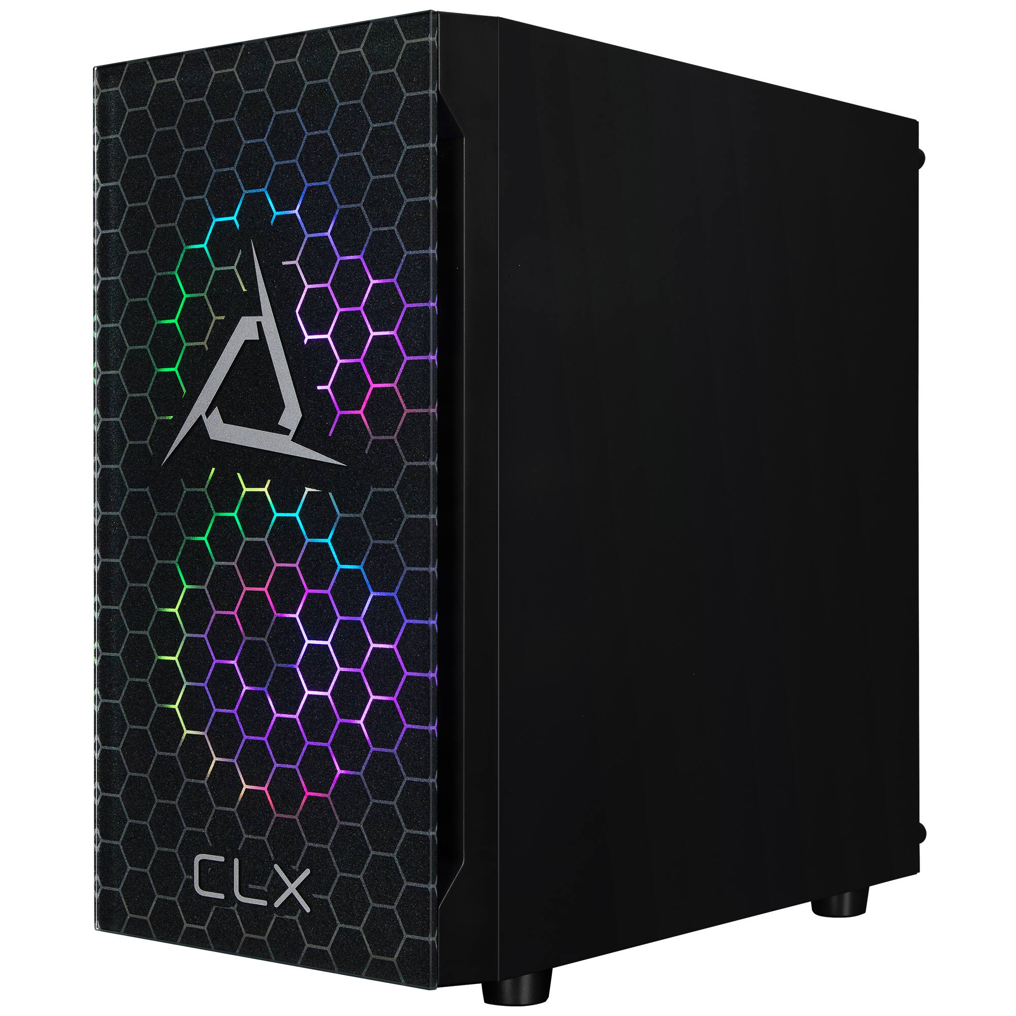Alt View 1. CLX - CLX SET Gaming Desktop - AMD Ryzen 5 8600G - 16GB DDR5 Memory - Radeon 760M Integrated - 500GB M.2 SSD - Black.