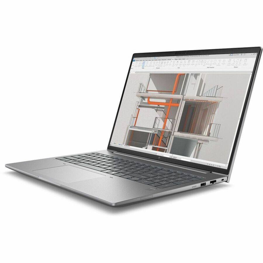 Alt View 7. HP - HP ZBook X G1i 16" Mobile Workstation - WQUXGA - 120 Hz - Intel Core Ultra 9 285H - vPro Technology - 32 GB - 1 TB SSD - Silver.