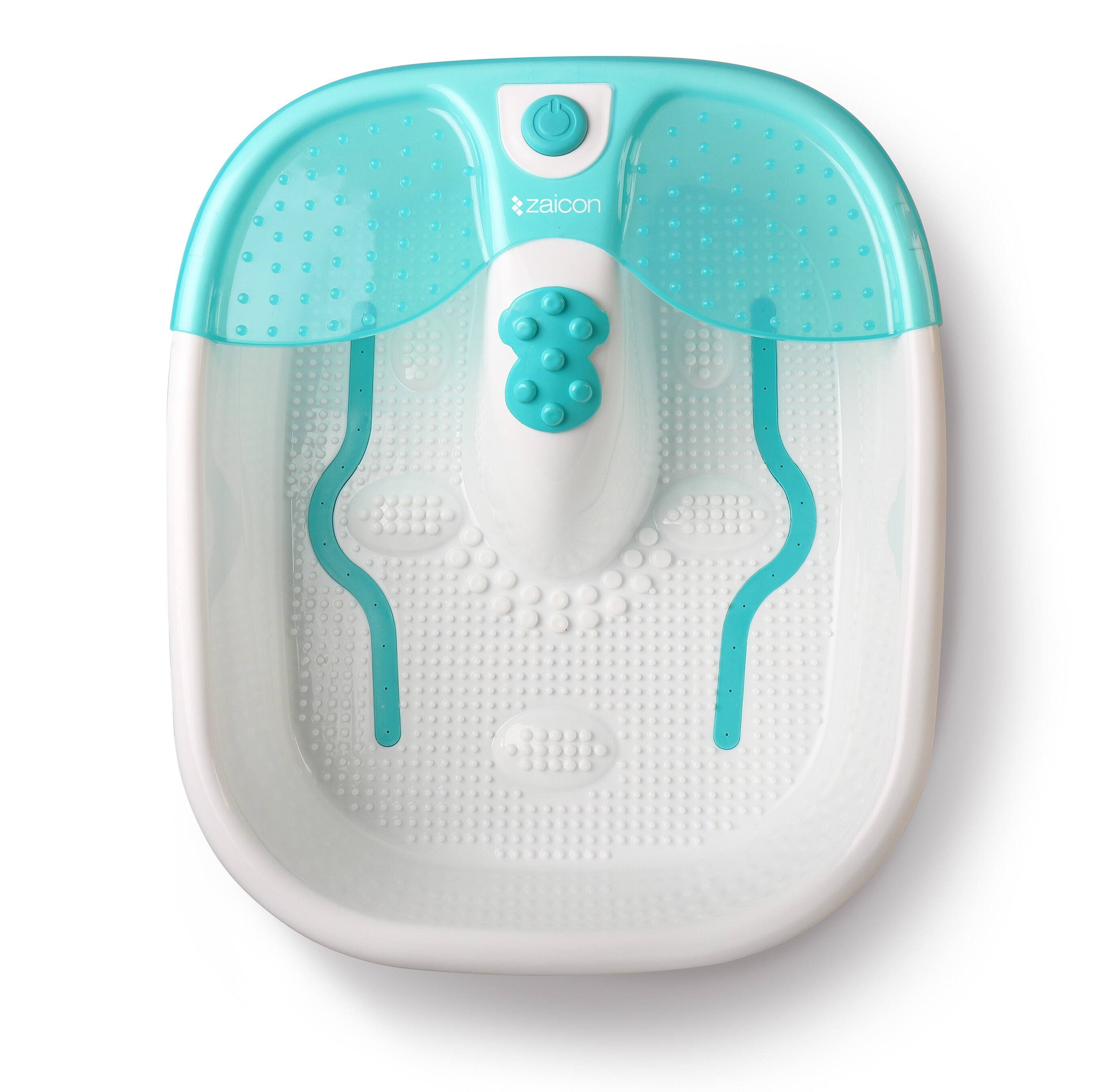 Angle. Zaicon - Zaicon Foot Bath Massager - Turquoise/Aqua & White.