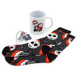 Disney - Nightmare Before Christmas Mug, Socks, and Ornament Bundle - Black/White