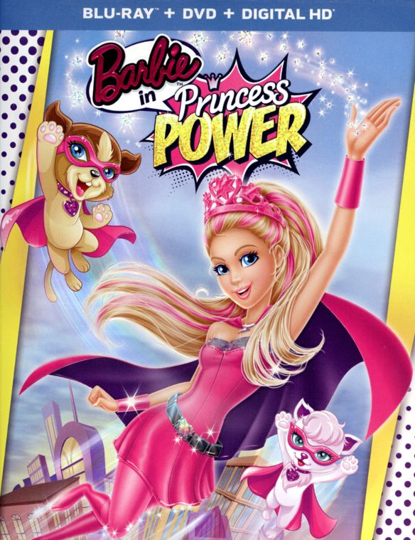  Barbie in Princess Power [2 Discs] [With Mask] [Includes Digital Copy] [Blu-ray/DVD] [2015]