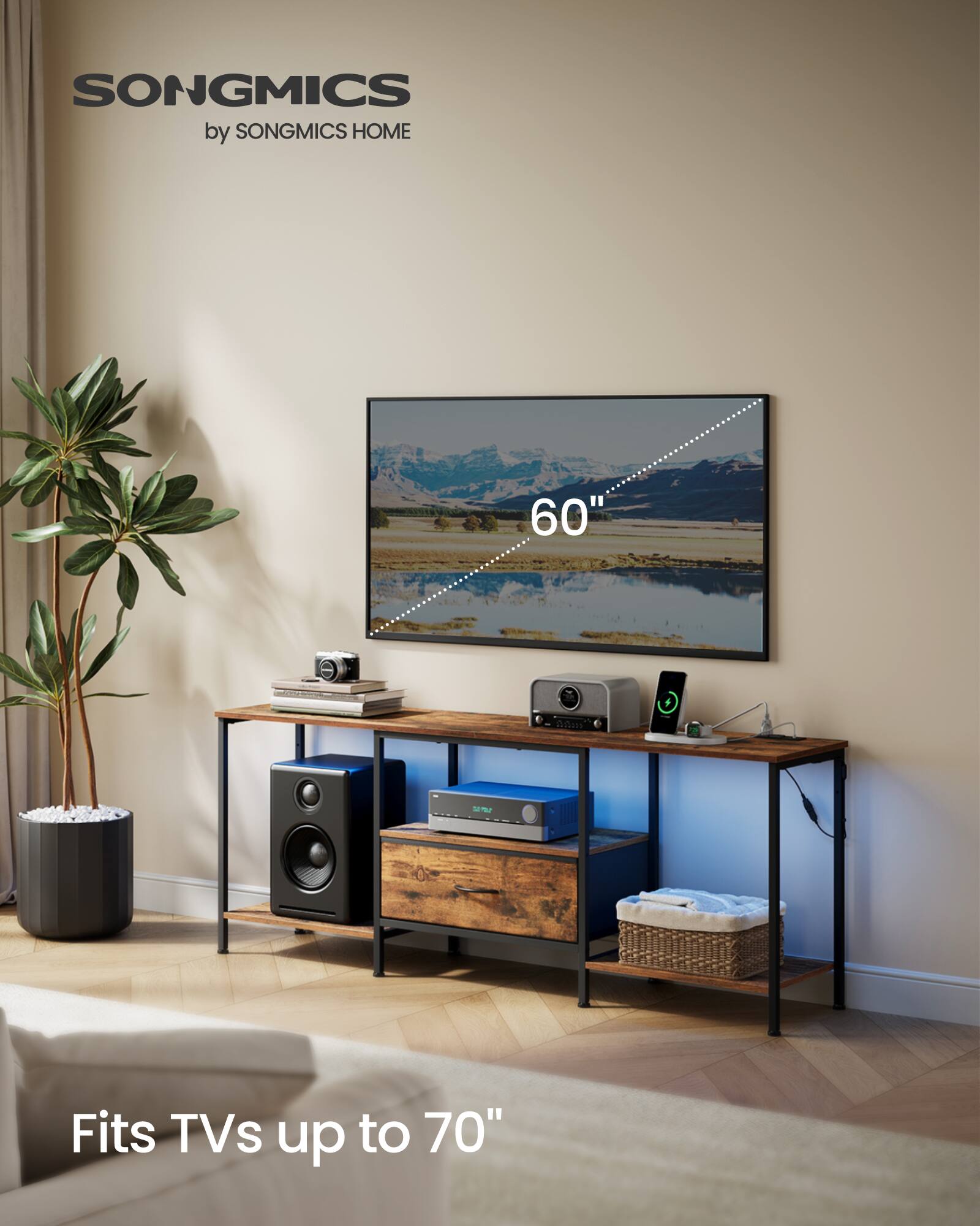 SONGMICS by SONGMICS HOME

60" 5s 4

Fits TVs up to 70"