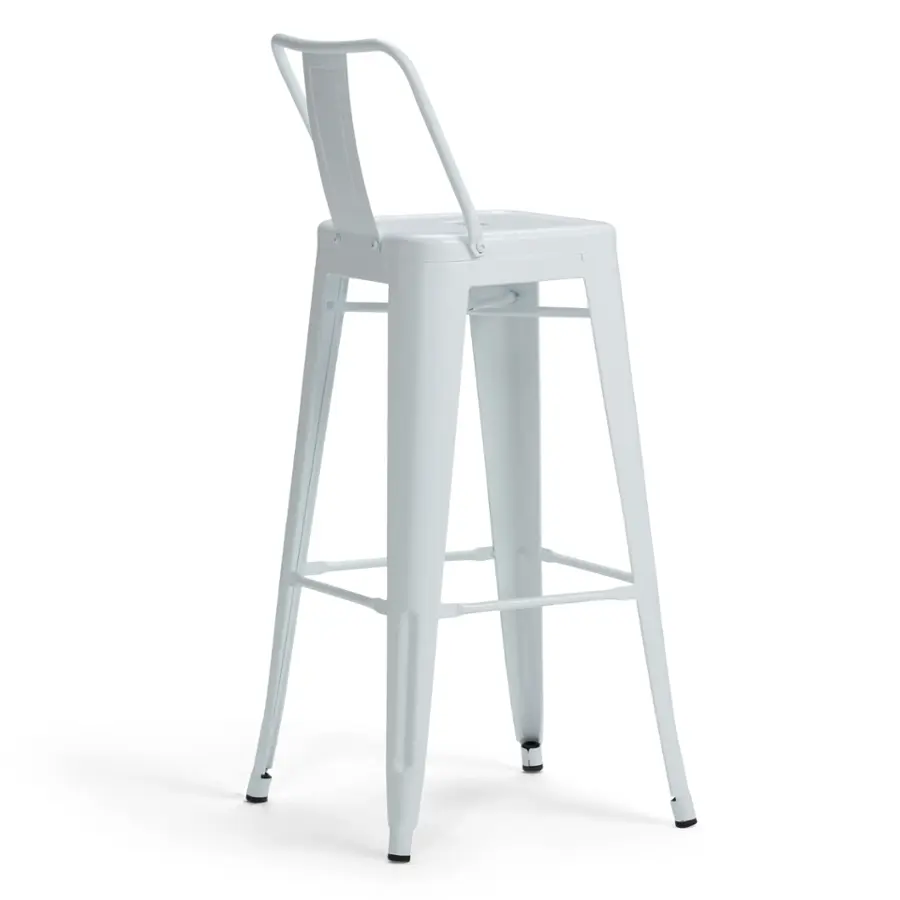 Alt View 15. Simpli Home - Rayne 30 inch Metal Bar Stool (Set of 2) - White.