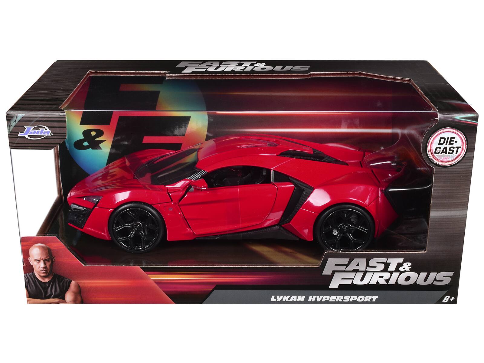 FAST & FURIOUS  
Jada  
DIE-CAST  
FAST & FURIOUS LYKAN HYPERSPORT 8+