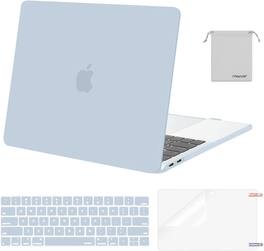 mosiso - MacBook Pro 13" hard shell case with keyboard skins, screen protector and storage bag - Baby Blue