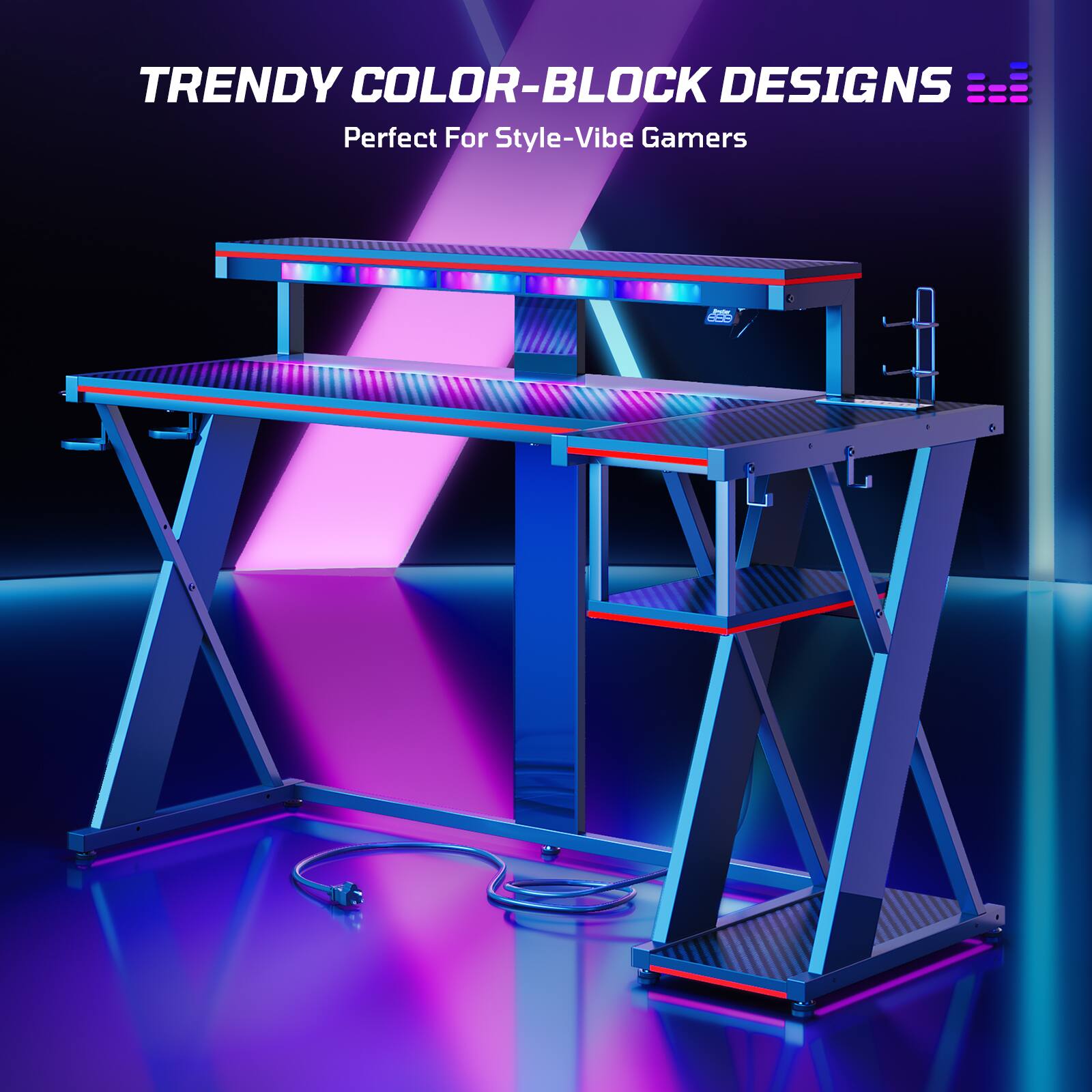 TRENDY COLOR-BLOCK DESIGNS: Perfect for Style-Vibe Gamers