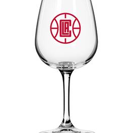 Logo Brands - LA Clippers Logo 12oz. Stemmed Wine Glass - Multicolor