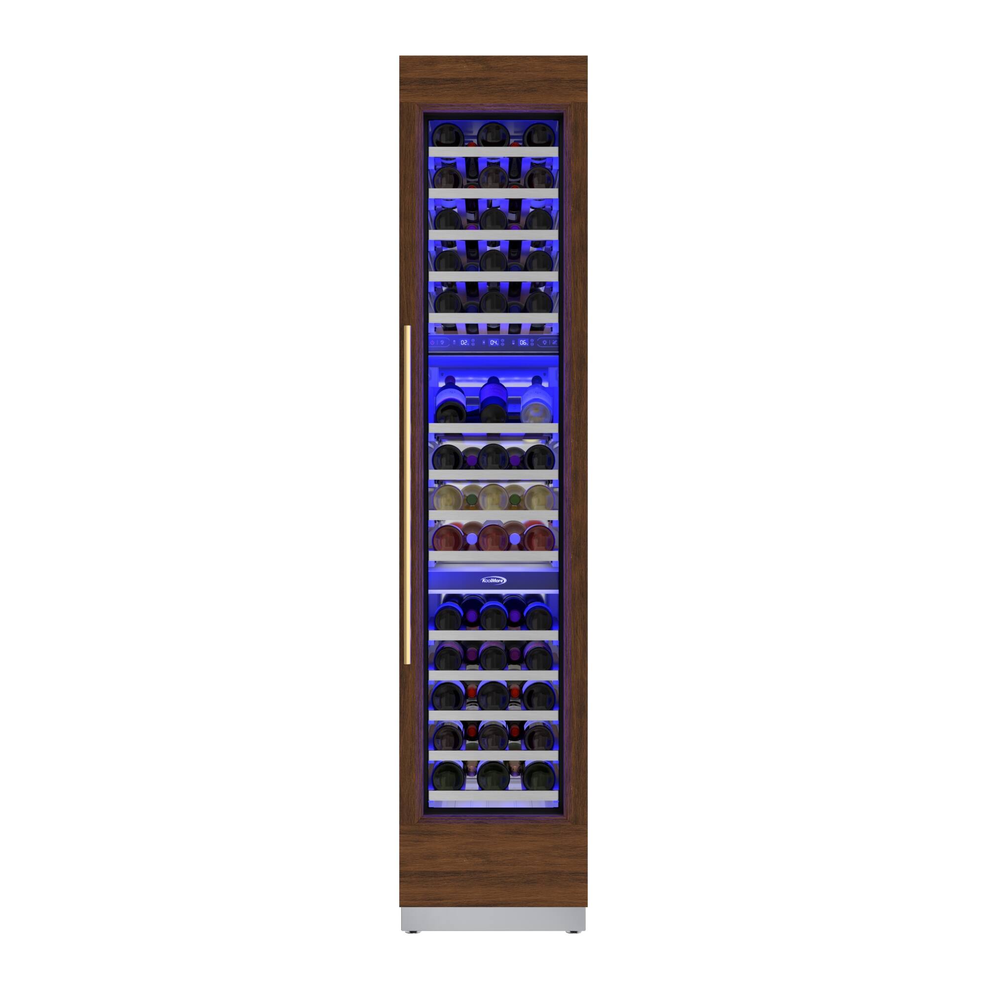 Alt View 7. Koolmore - KoolMore Reserve Panel Ready 24 in. Column Refrigerator with a 18 in. Wine Cooler and 18 in. Freezer - White.