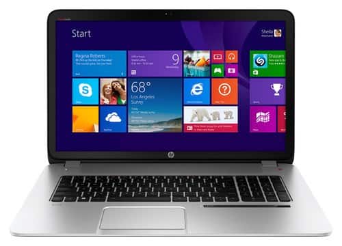 Front Standard. HP - ENVY Leap Motion SE 17.3" Laptop - Intel Core i5 - 8GB Memory - 750GB Hard Drive - Natural Silver.